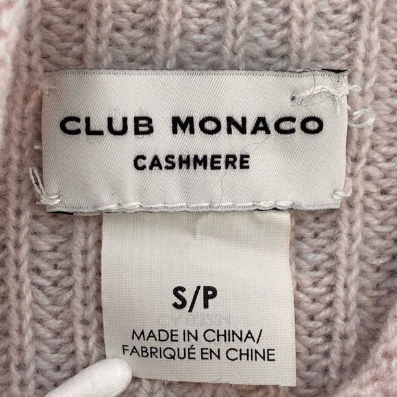 Club Monaco Cashmere Powder Pink Cowl Neck Sweater sz S/P - Picture 9 of 15